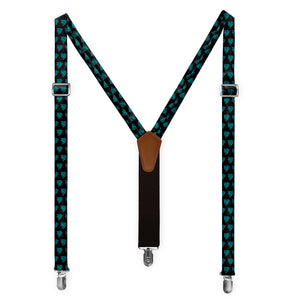 Mod Triangles Suspenders - Full Front View - Knotty Tie Co.