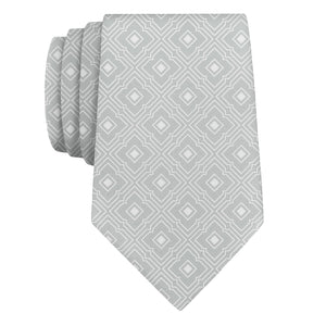 Monroe Geometric Necktie - Rolled - Knotty Tie Co.