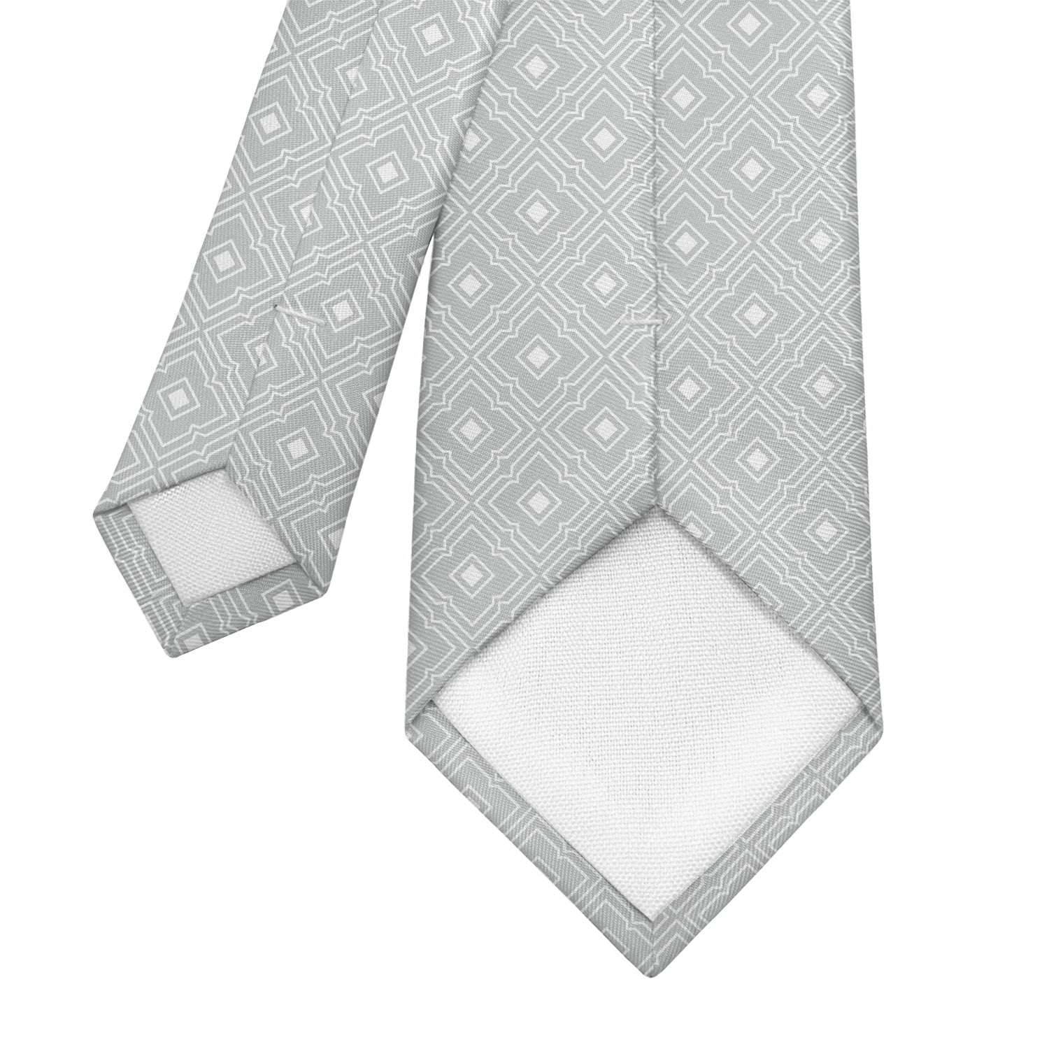 Monroe Geometric Necktie - Tipping - Knotty Tie Co.