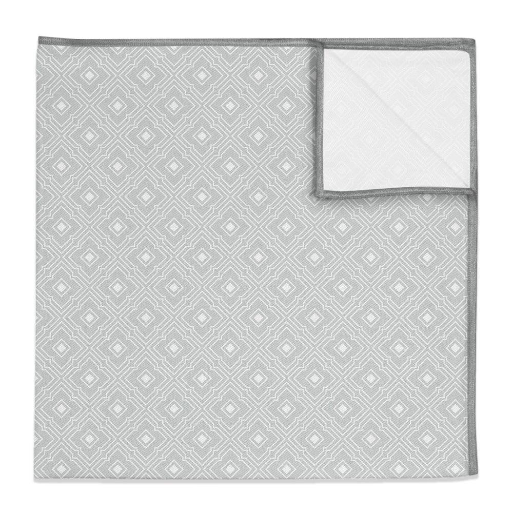 Monroe Geometric Pocket Square - 12" Square - Knotty Tie Co.