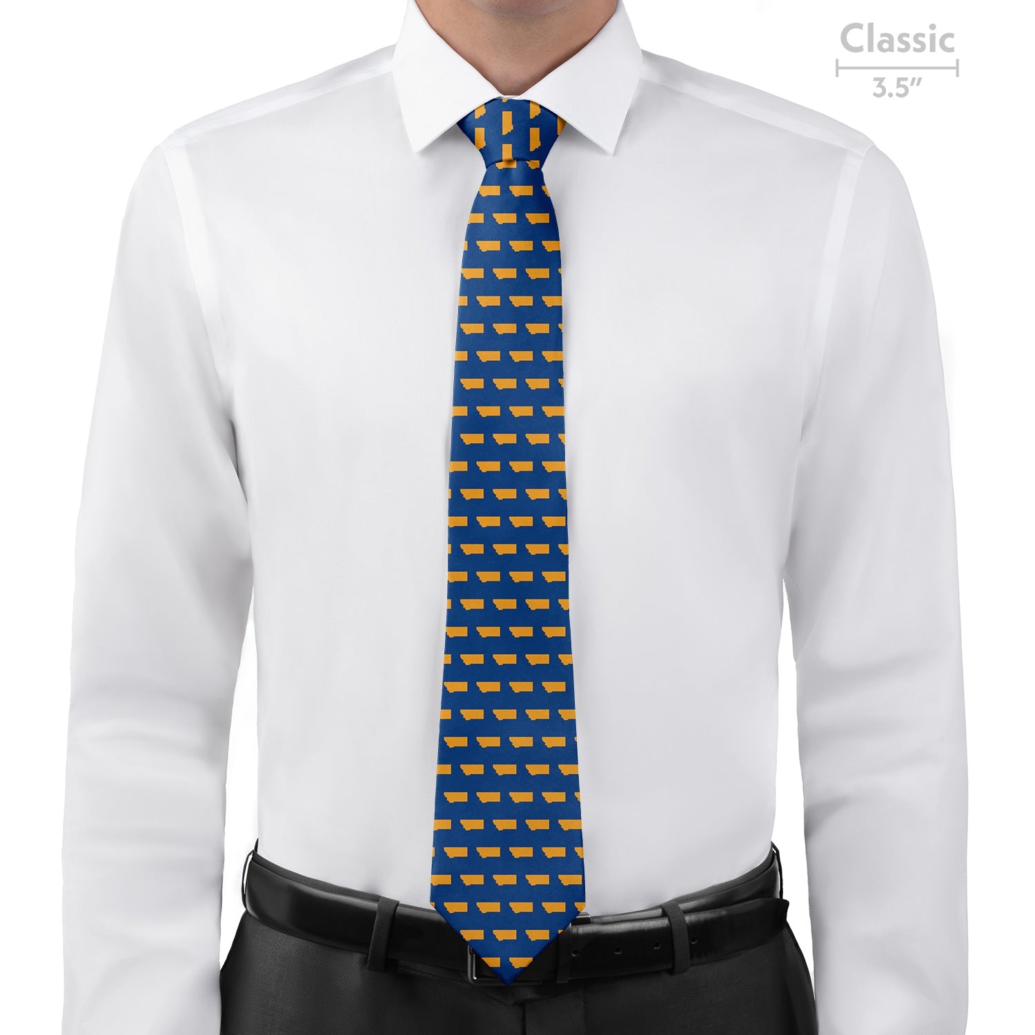 Montana State Outline Necktie - Classic - Knotty Tie Co.