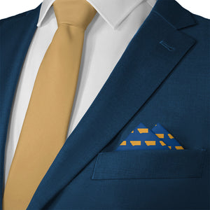 Montana State Outline Pocket Square - Matching Necktie- Knotty Tie Co.