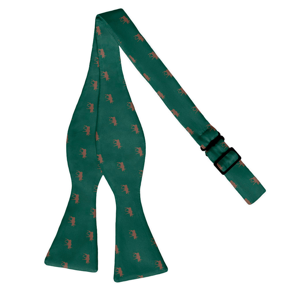 Moose Bow Tie - Adult Standard Self-Tie 14-18" - Knotty Tie Co.