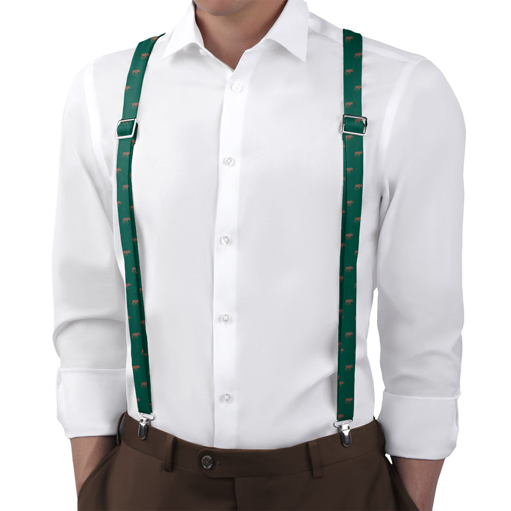 Moose Suspenders - Main View - Knotty Tie Co.