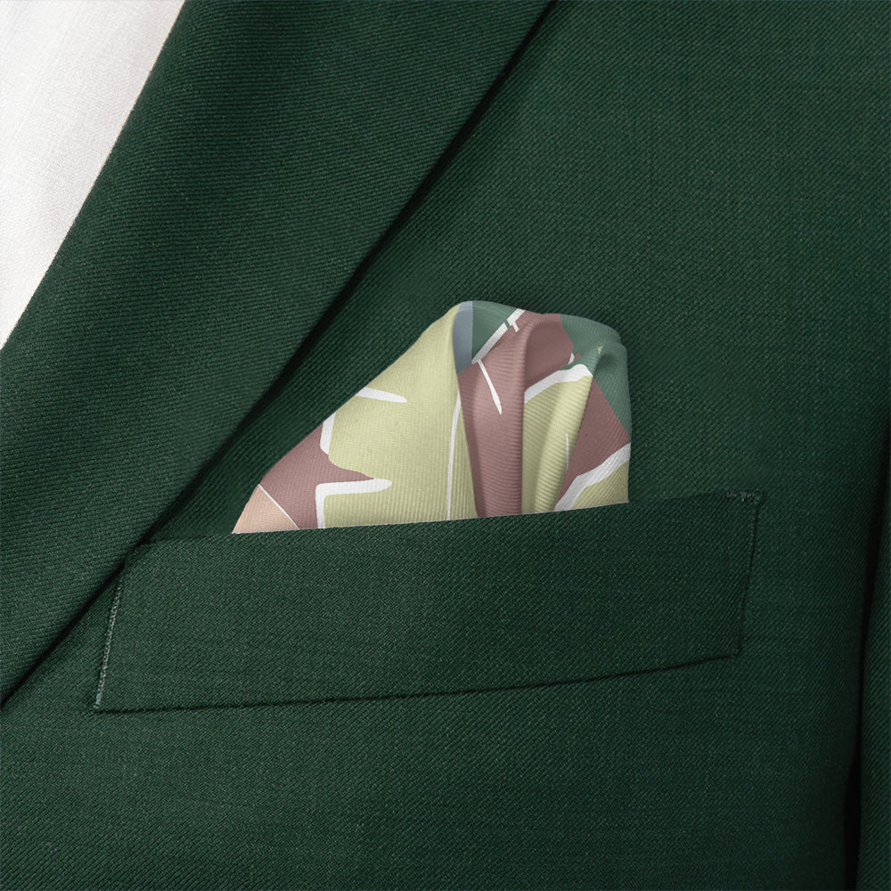 Musa Floral Pocket Square - Wave Fold - Knotty Tie Co.