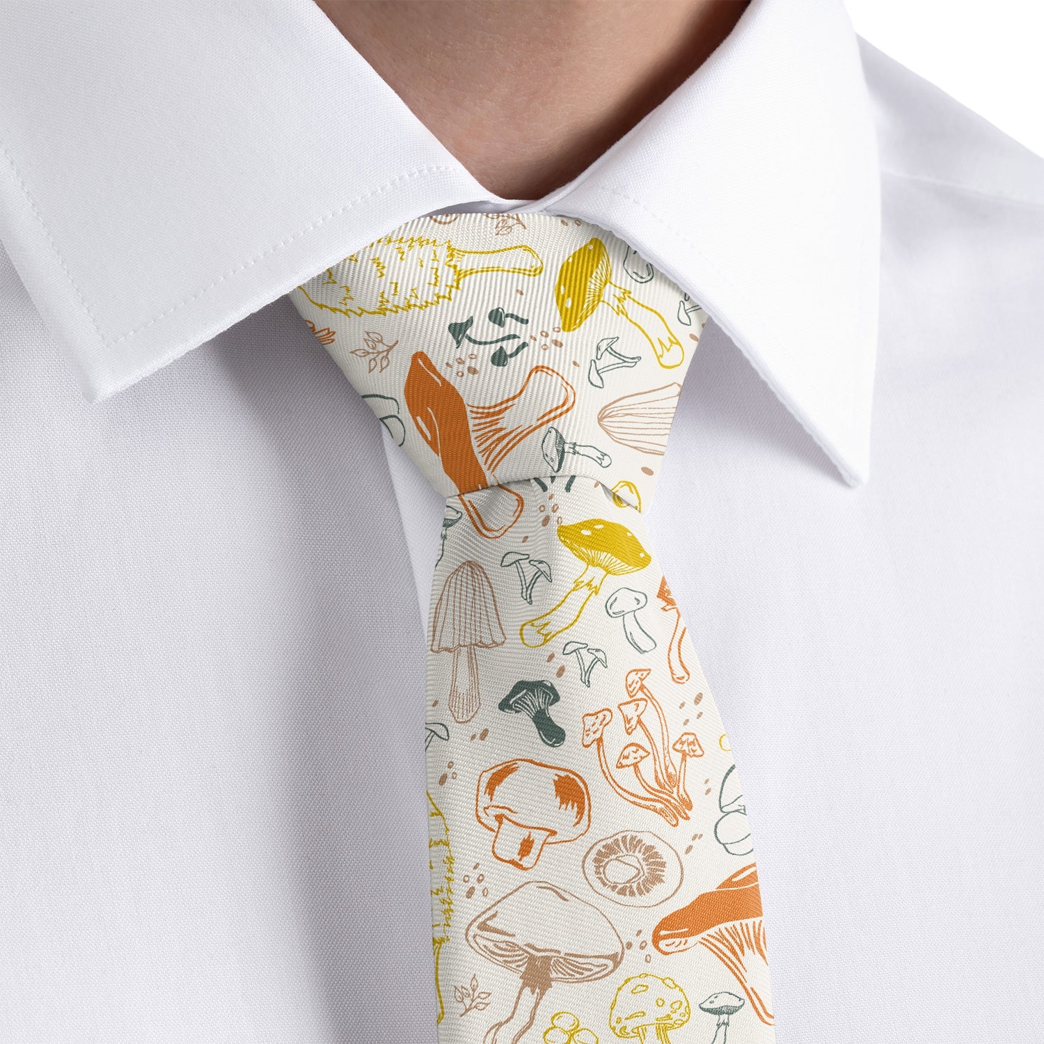 Mushrooms Necktie - Dress Shirt - Knotty Tie Co.