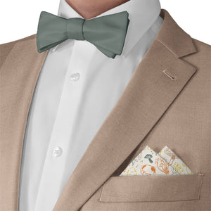 Mushrooms Pocket Square - Matching Bow Tie - Knotty Tie Co.