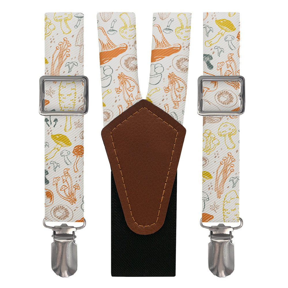 Mushrooms Suspenders - Main View - Knotty Tie Co.