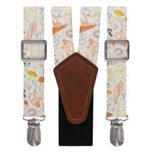 Mushrooms Suspenders - Main View - Knotty Tie Co.