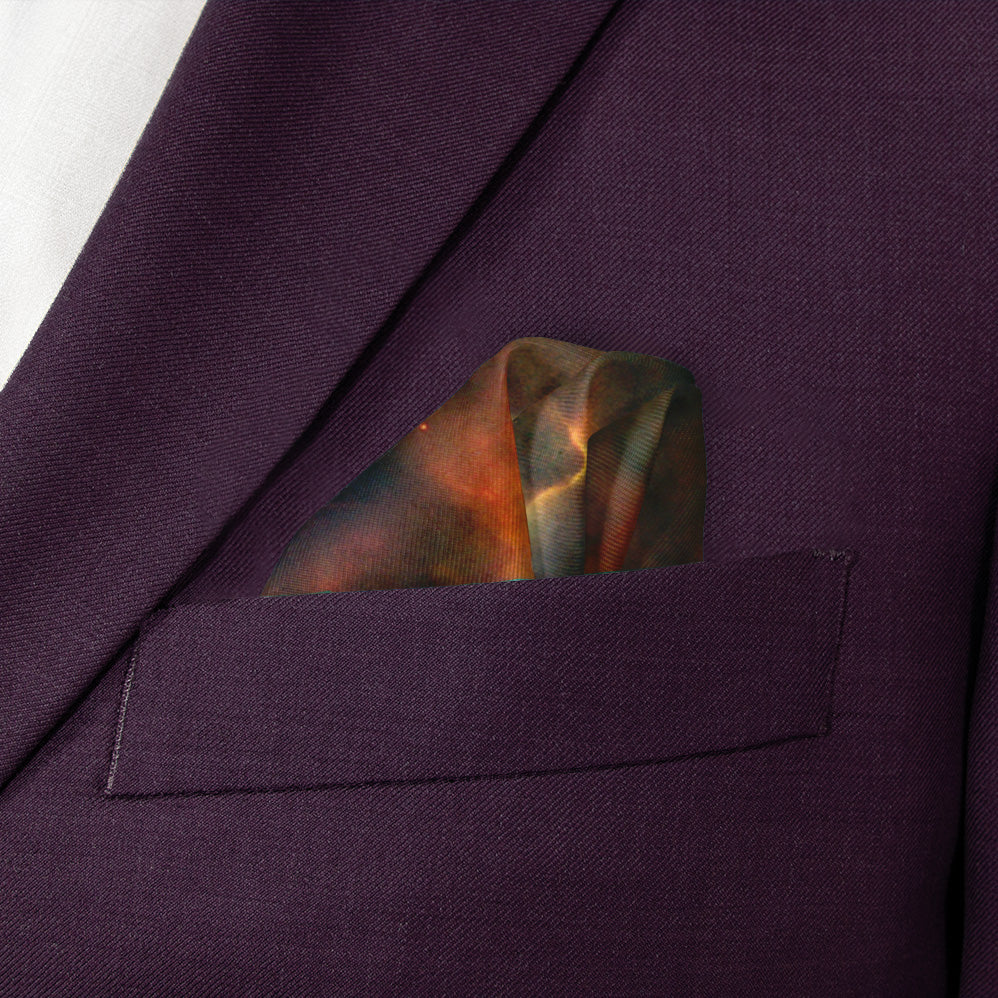 Mystic Mountain Pocket Square - Wave Fold - Knotty Tie Co.