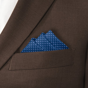 Nailhead Pocket Square - Stairs Fold - Knotty Tie Co.