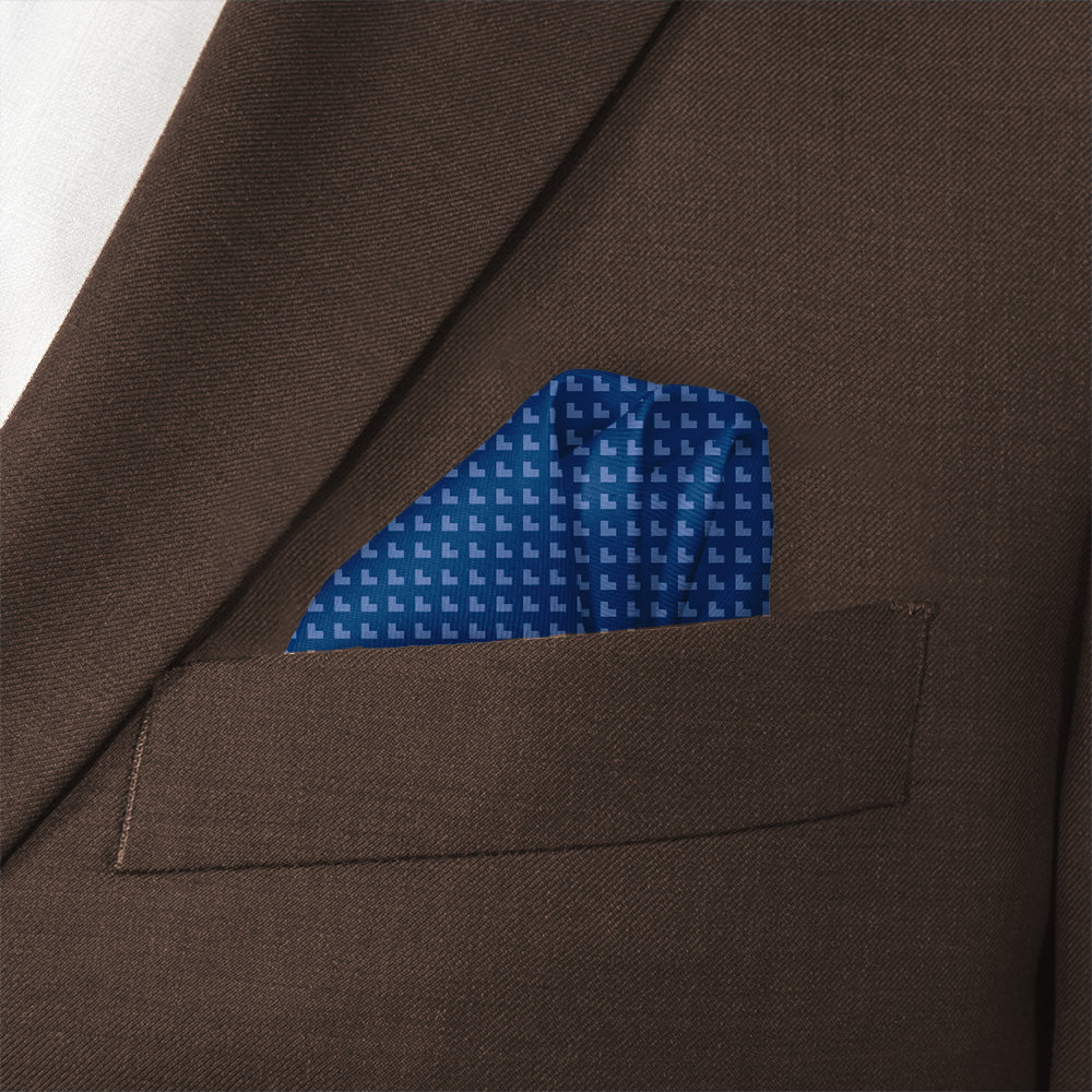 Nailhead Pocket Square - Wave Fold - Knotty Tie Co.