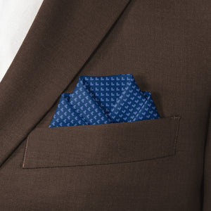 Nailhead Pocket Square - Scalloped Fold - Knotty Tie Co.