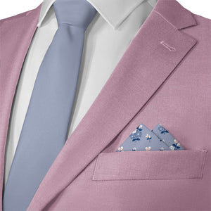 Nani Floral Pocket Square - Matching Necktie- Knotty Tie Co.