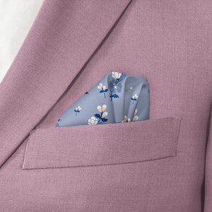 Nani Floral Pocket Square - Wave Fold - Knotty Tie Co.