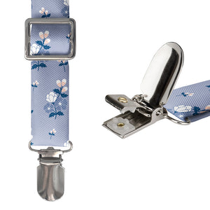 Nani Floral Suspenders - Hardware and Strap - Knotty Tie Co.