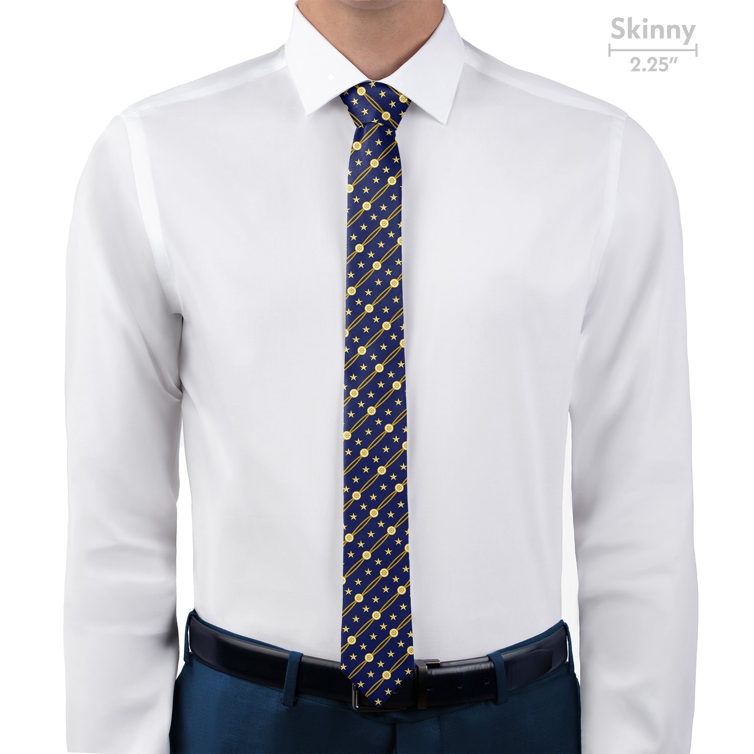 Nautical Stripe Necktie - Skinny - Knotty Tie Co.