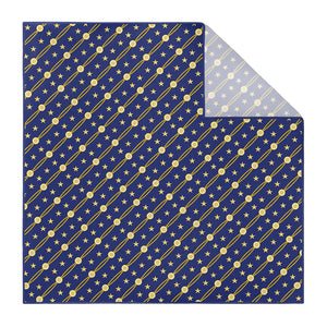 Nautical Stripe Pocket Square - Printed - Knotty Tie Co.