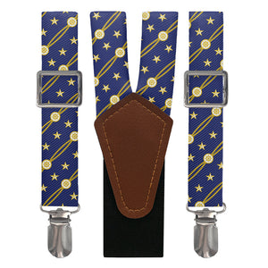 Nautical Stripe Suspenders - Main View - Knotty Tie Co.