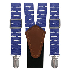 Naval Ships Suspenders - Main View - Knotty Tie Co.