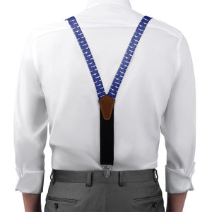 Naval Ships Suspenders - On Model Front View - Knotty Tie Co.