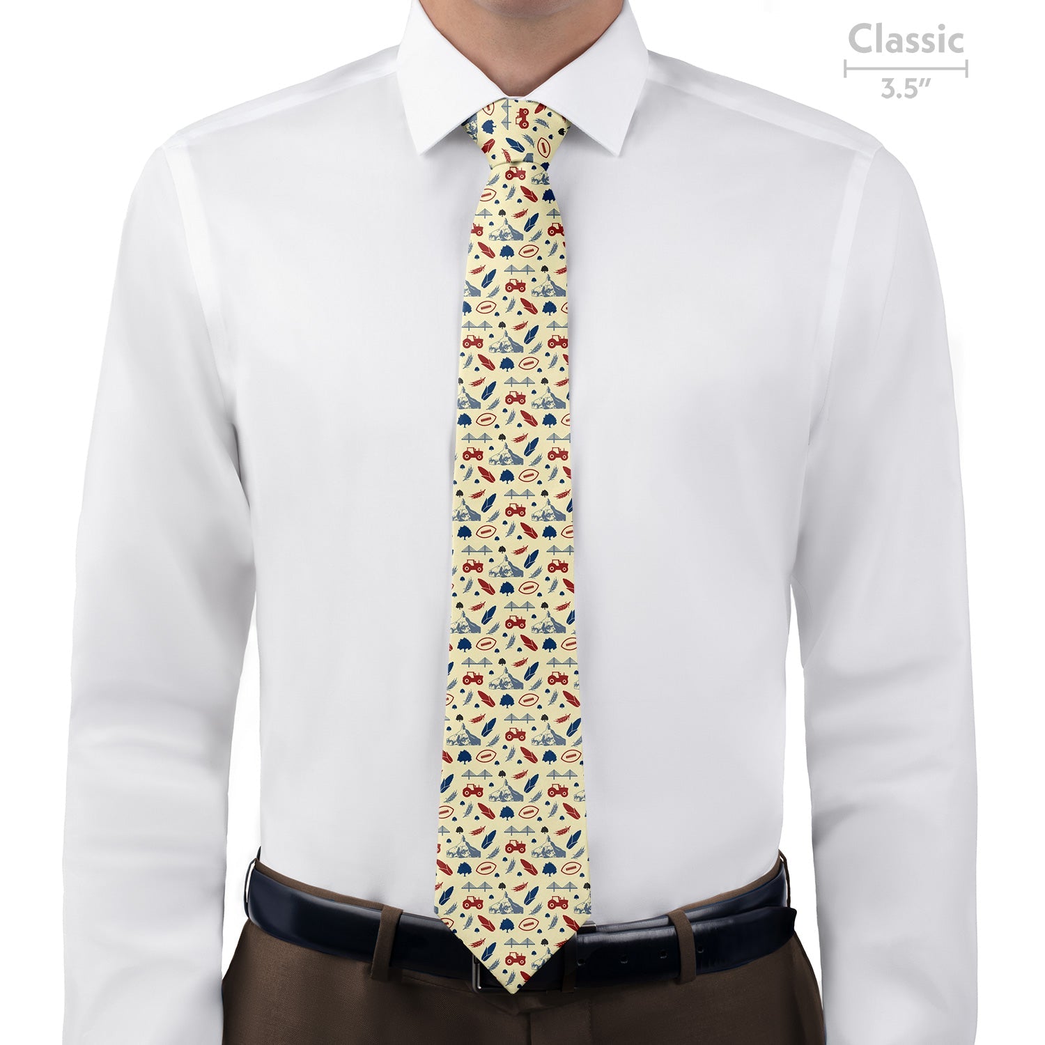 Nebraska State Heritage Necktie - Classic 3.5" -  - Knotty Tie Co.