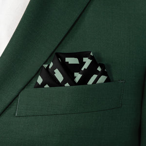 Nebraska State Outline Pocket Square - Scalloped Fold - Knotty Tie Co.