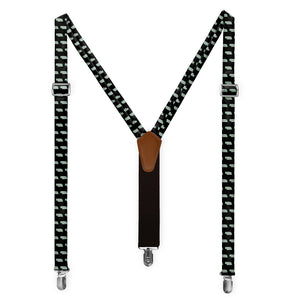 Nebraska State Outline Suspenders - Full Front View - Knotty Tie Co.