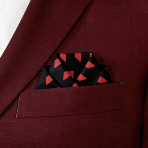 Nevada State Outline Pocket Square - Scalloped Fold - Knotty Tie Co.