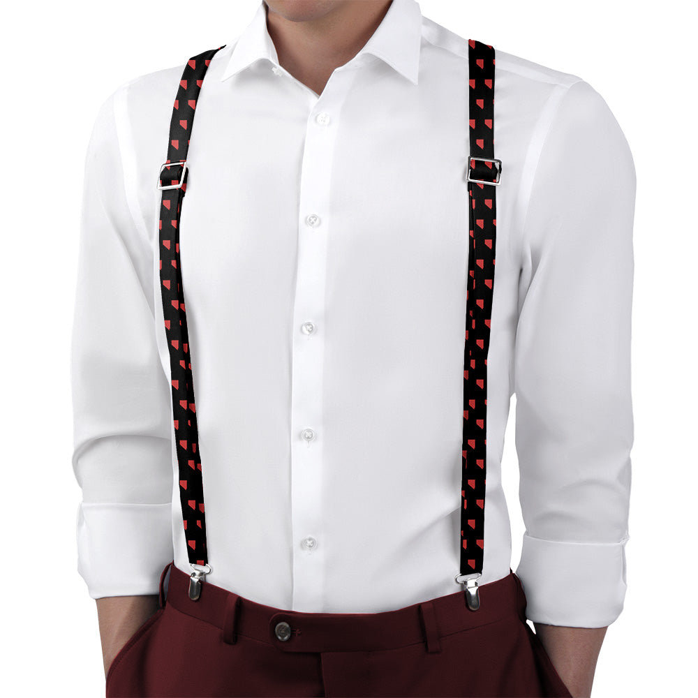 Nevada State Outline Suspenders - Main View - Knotty Tie Co.