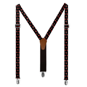 Nevada State Outline Suspenders - Full Front View - Knotty Tie Co.