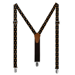 New Jersey State Outline Suspenders - Full Front View - Knotty Tie Co.