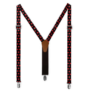 New Mexico State Outline Suspenders - Full Front View - Knotty Tie Co.