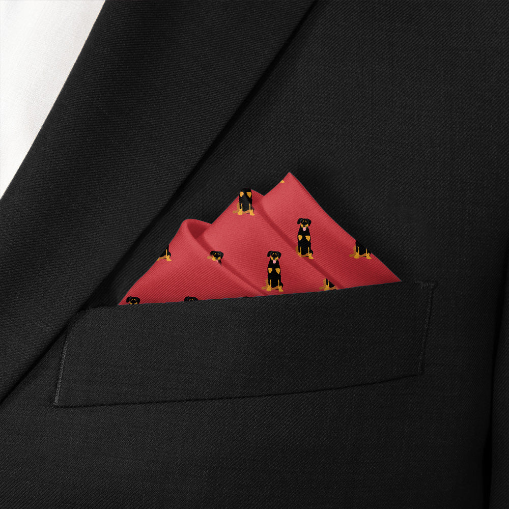 New Zealand Huntaway Pocket Square - Stairs Fold - Knotty Tie Co.