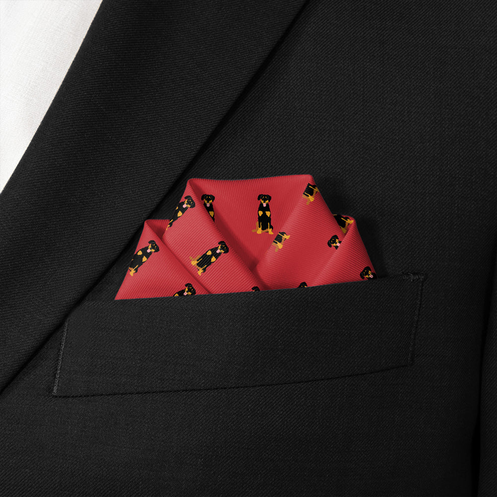 New Zealand Huntaway Pocket Square - Scalloped Fold - Knotty Tie Co.