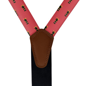 New Zealand Huntaway Suspenders - Vegan Leather Y-Back - Knotty Tie Co.