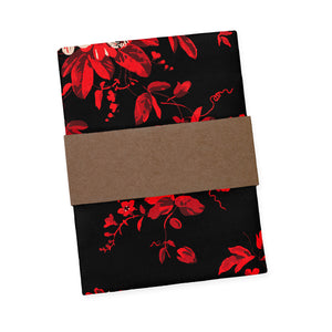 Noir Floral Pocket Square - Packaging - Knotty Tie Co.