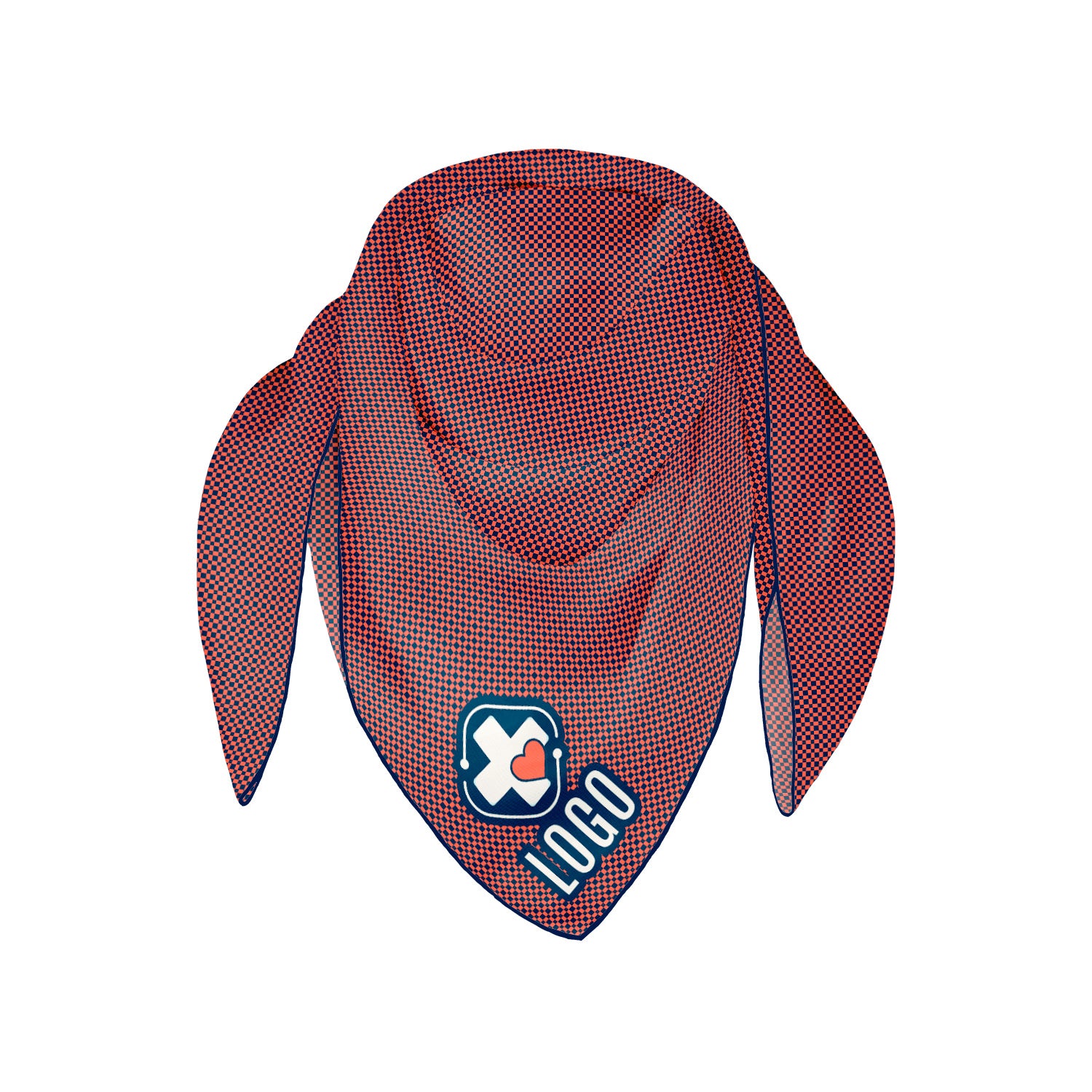 Norman 1 Square Chiffon Logo Scarf - Knotty Tie Co.