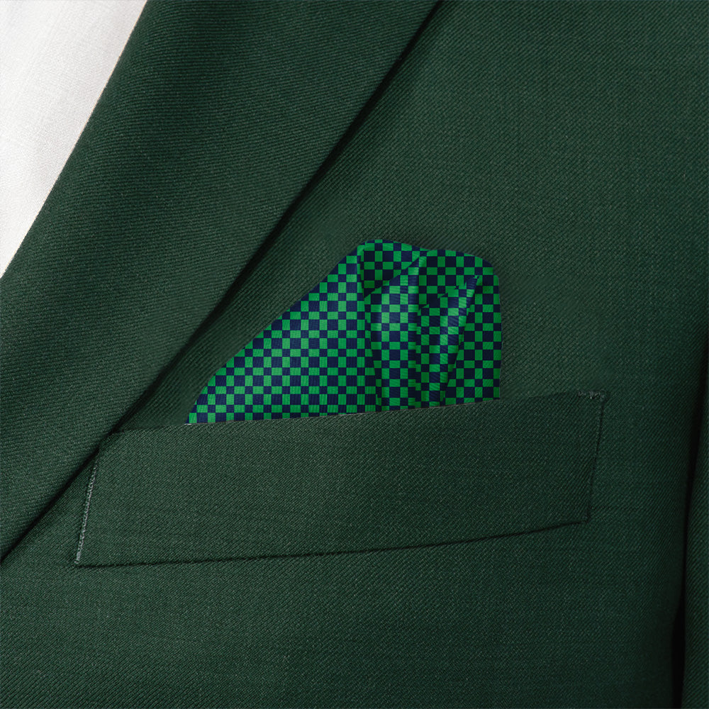 Norman Geo Pocket Square - Wave Fold - Knotty Tie Co.