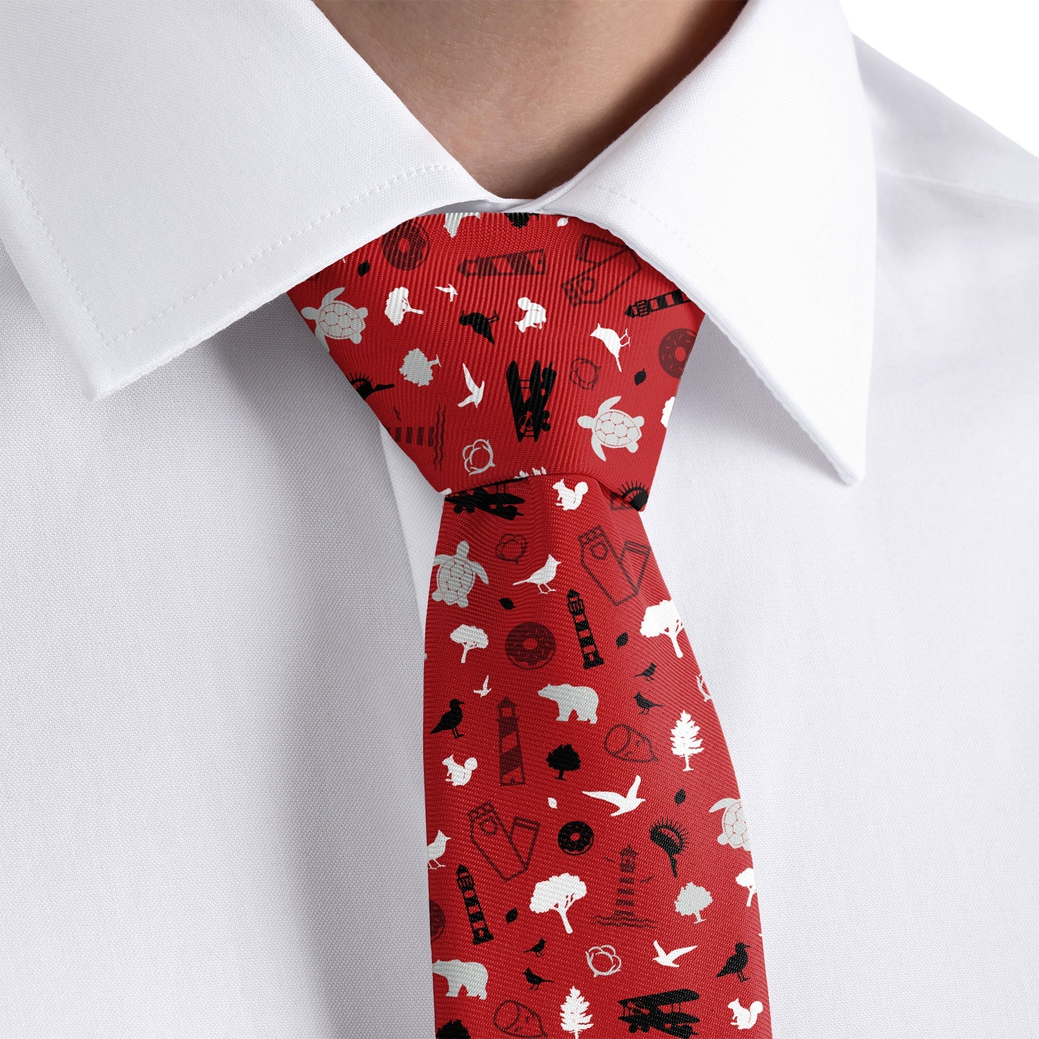North Carolina State Heritage Necktie - Rolled - Knotty Tie Co.