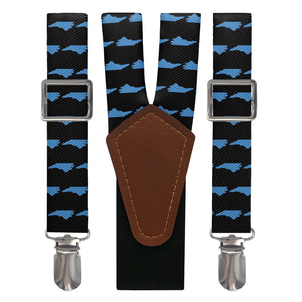 North Carolina State Outline Suspenders - Main View - Knotty Tie Co.