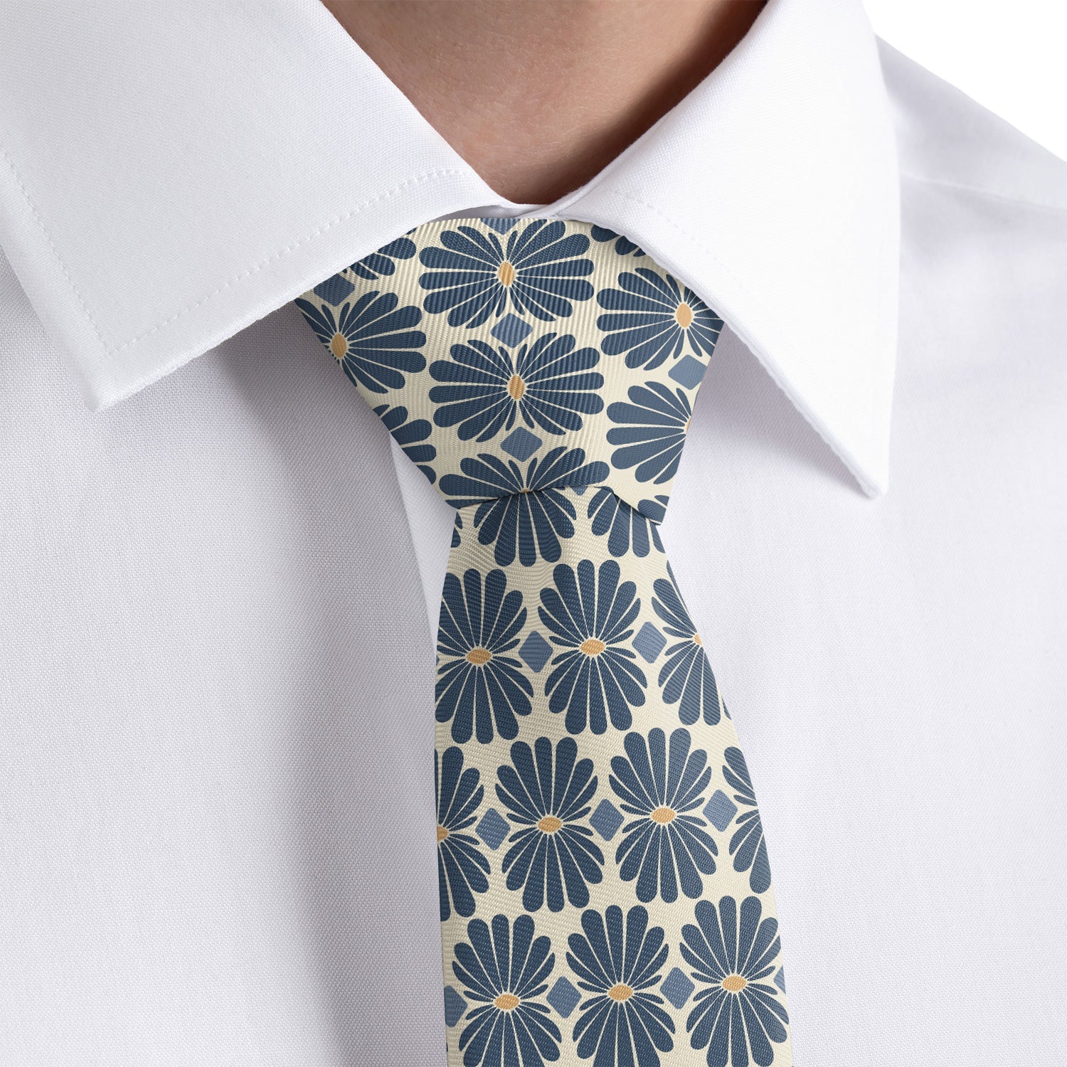 Nouveau Floral Necktie - Rolled - Knotty Tie Co.