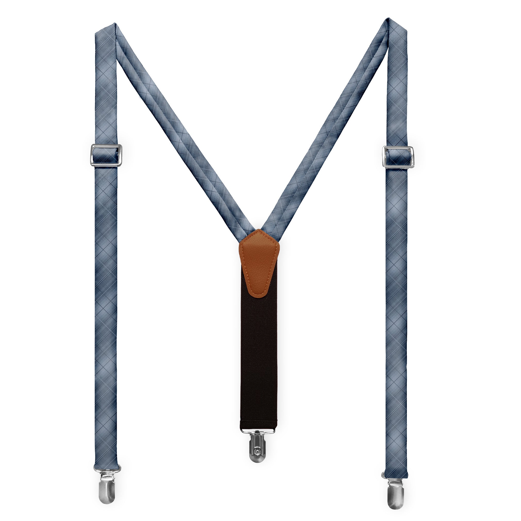 O'Malley Plaid Suspenders - Full Front View - Knotty Tie Co.