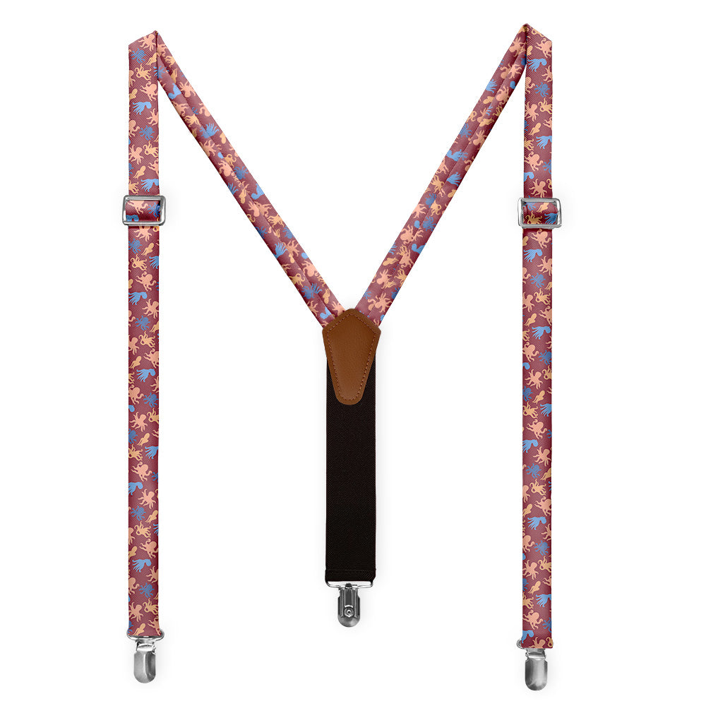 Octopus Suspenders - Full Front View - Knotty Tie Co.