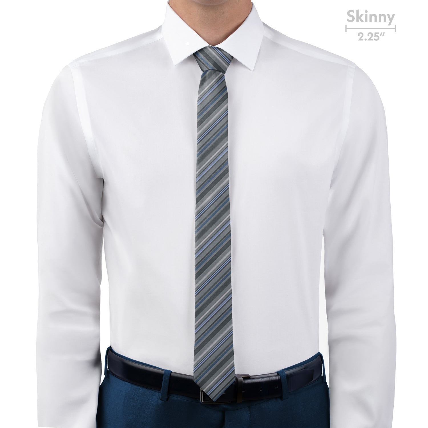 Ogden Stripe Necktie - Skinny 2.25" -  - Knotty Tie Co.