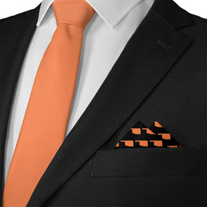 Oklahoma State Outline Pocket Square - Matching Necktie- Knotty Tie Co.