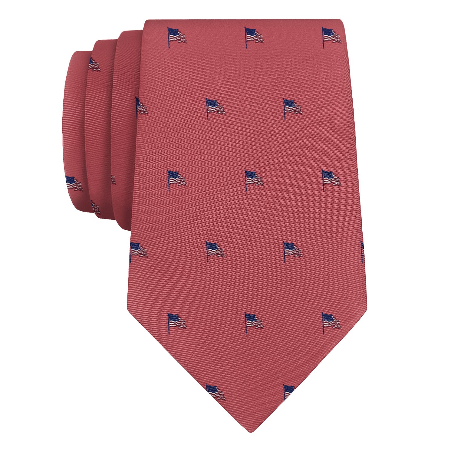 Old Glory Necktie - Rolled - Knotty Tie Co.