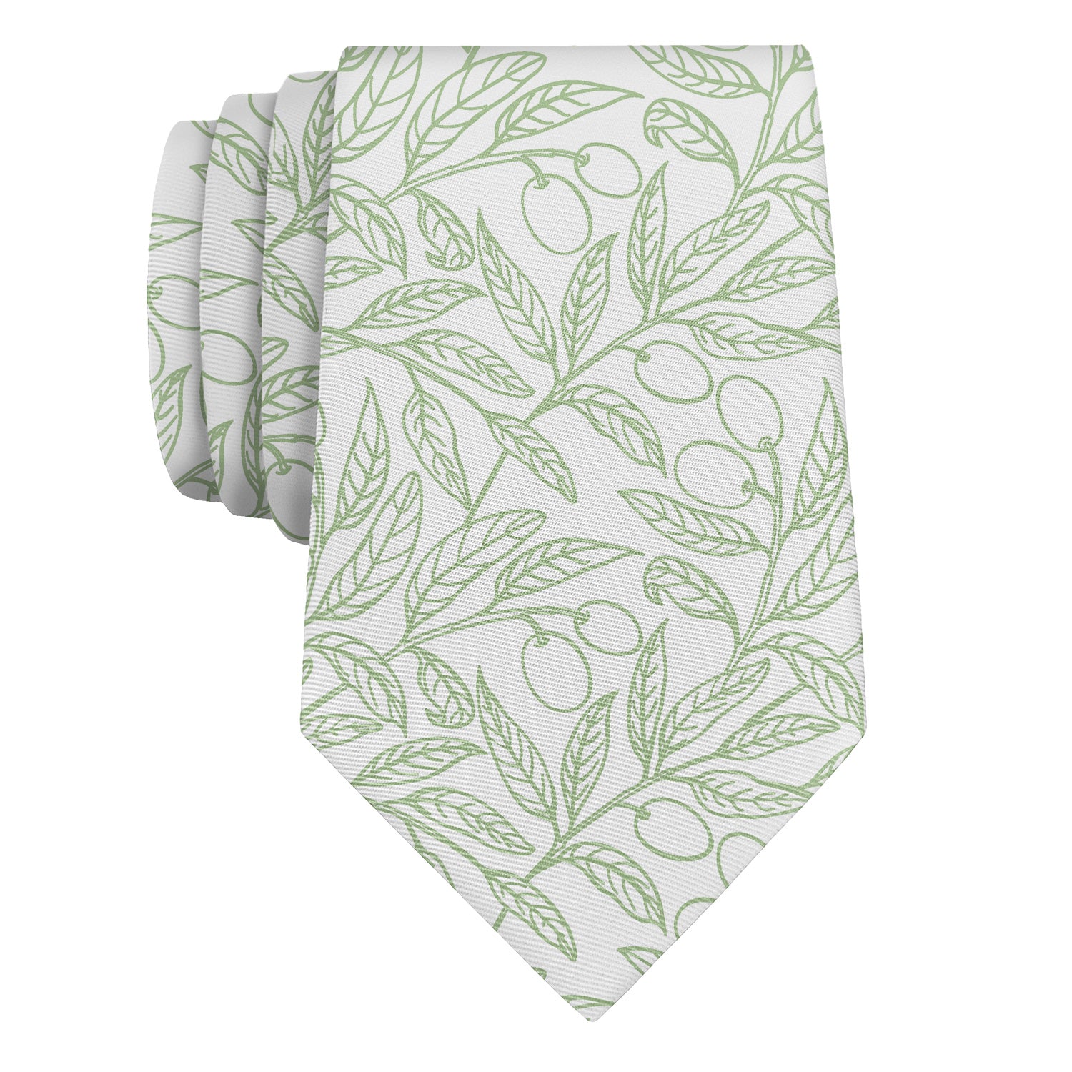 Olive Branch Necktie - Rolled - Knotty Tie Co.