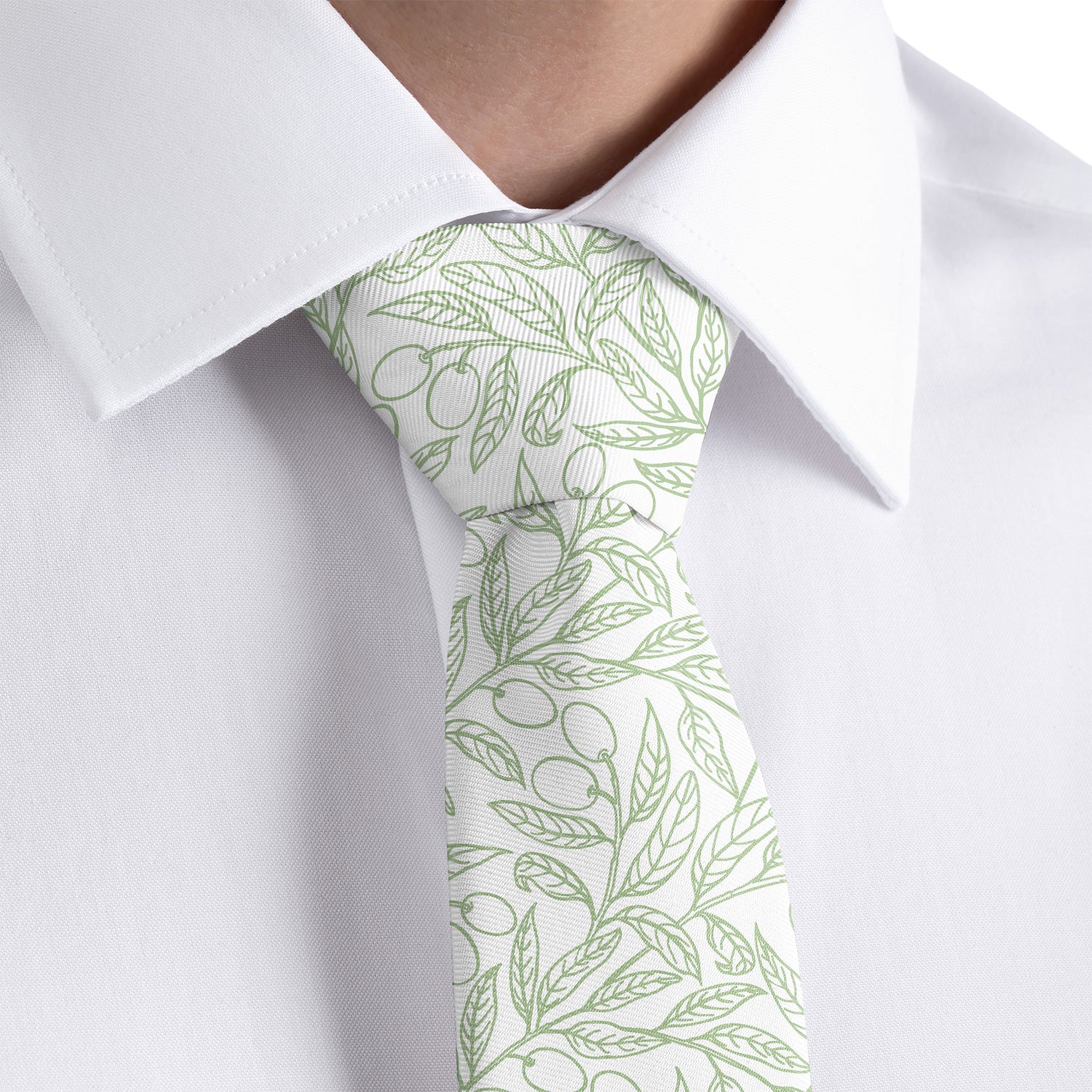 Olive Branch Necktie - Dress Shirt - Knotty Tie Co.