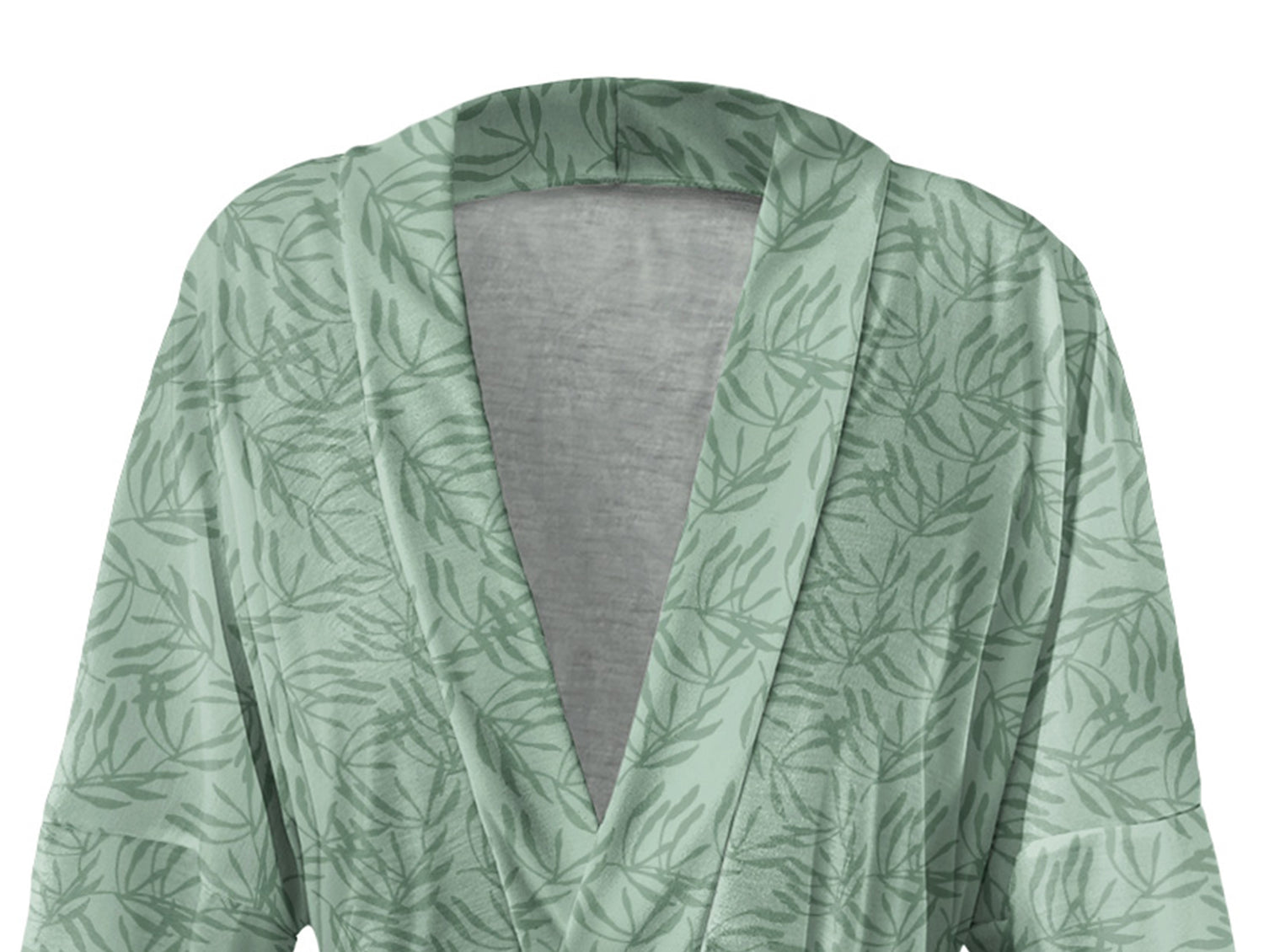 Olive Leaf Floral Robe